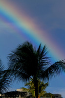 Rainbows over Waikiki Beach
