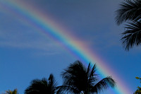 Rainbows over Waikiki Beach