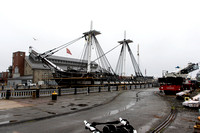 USS Constitution in dry dock