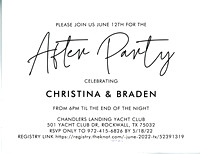 Christina and Braden After Party 2022