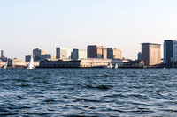 Along Boston harbor